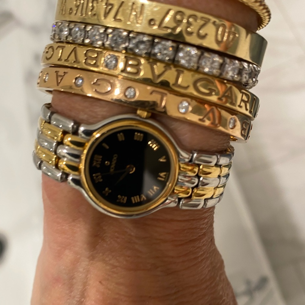 Movado Ladies Two tone watch..fits a smaller wrist 6 inches